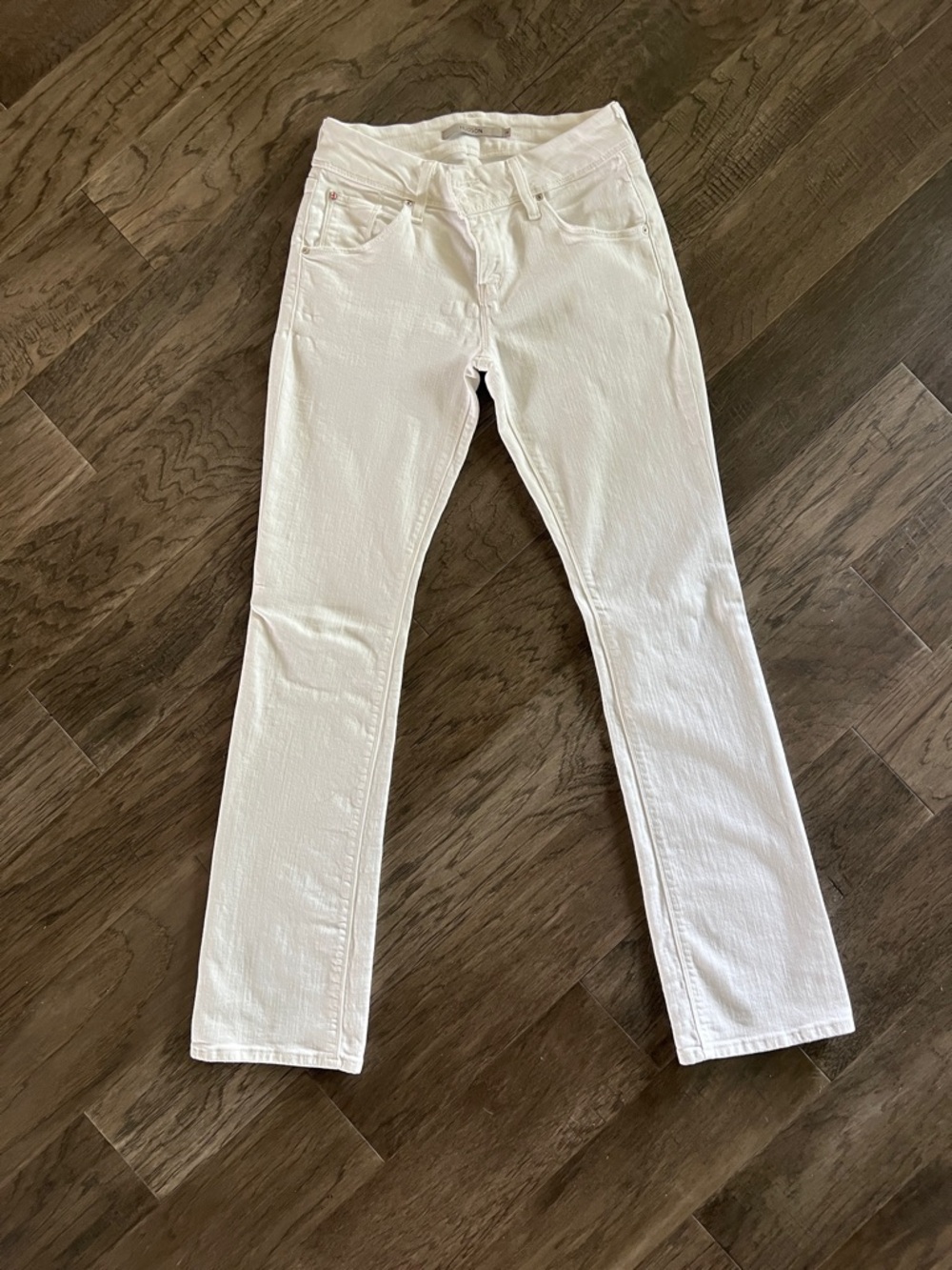 Hudson Jeans Women's Straight-Leg White Denim